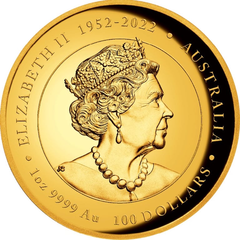 Back of the Gold Lunar III Dragon 1 oz PF - High Relief 2024