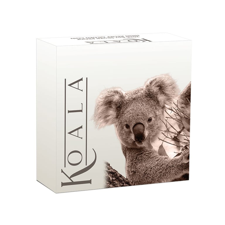 Box of Silver Koala 5 oz Proof – Partially Rose Gold-Plated 2026