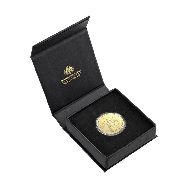 Gold Australia Zoo 1 oz - Giraffe - RAM 2024 in the original coin case