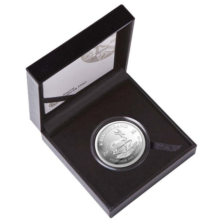 Silver Krugerrand 2 oz PF - 2022 in the original coin case