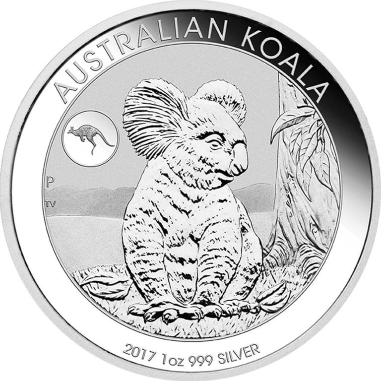 Front of the Silver Koala 1 oz