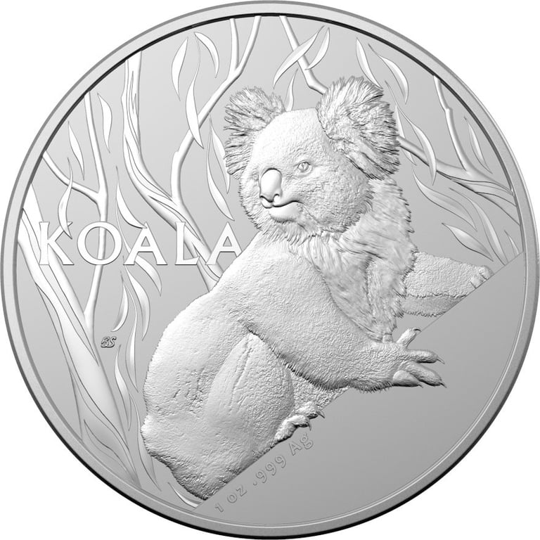 Front of the Silver Koala 1 oz - RAM 2024