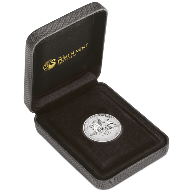 Silver Wedge Tailed Eagle 2021 - 1 oz PF High Relief in the original coin case