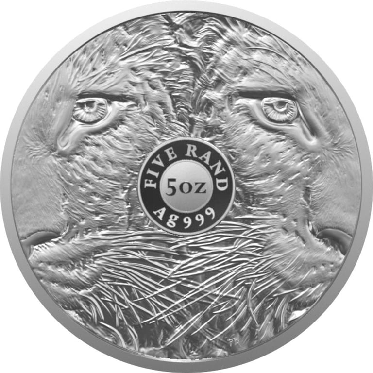 Back of the Silver Leopard 5 oz - Big Five Series II - 2023