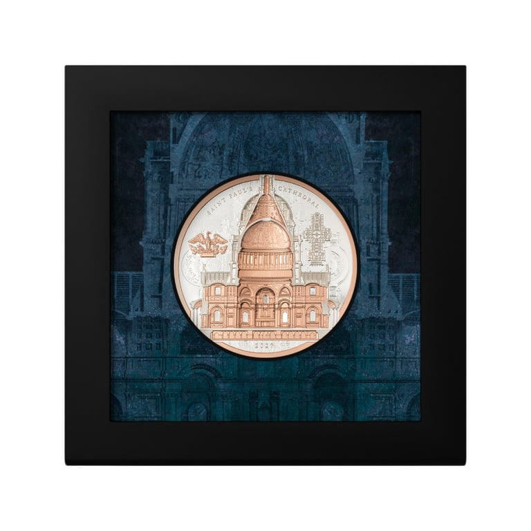 Coin case of Silver Arcline - Saint Paul‘s Cathedral 3 oz PF - Ultra High Relief 2027