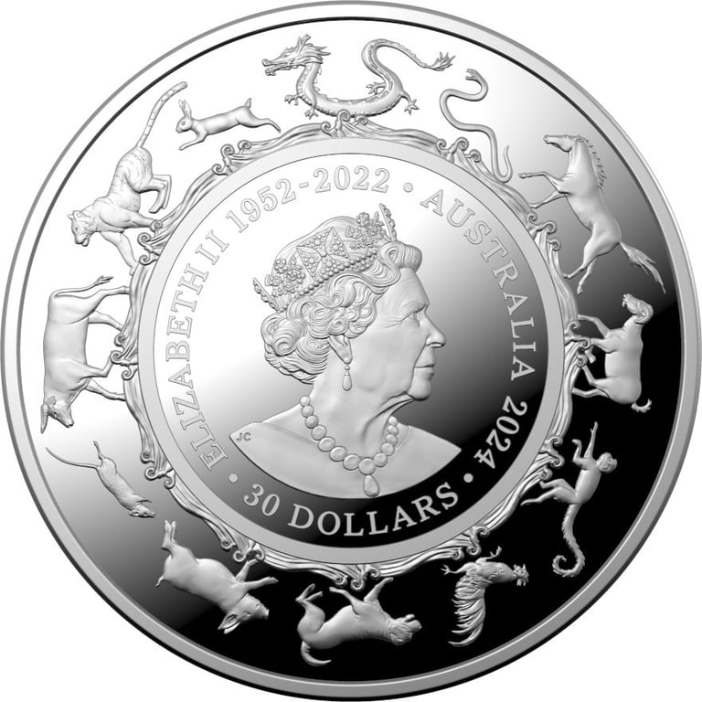 Back of the Silver Lunar Dragon 1000 g PF - RAM 2024