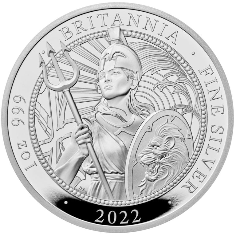 Front of the Silber Britannia 1 oz PF - 2022
