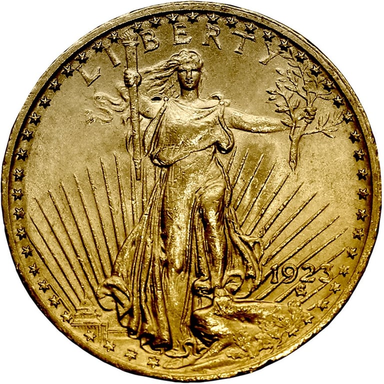 Back of the Gold Double Eagle