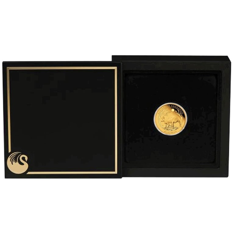 Gold Kangaroo 1/4 oz PF - 2019 in the original coin case