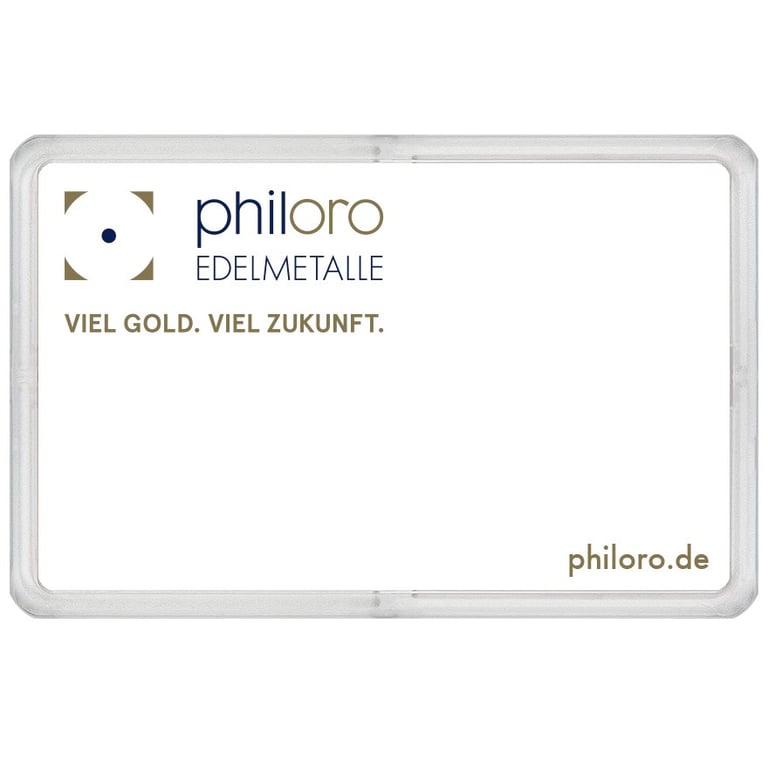 Back of the Gold bar 0,5 g - philoro - City map Leipzig