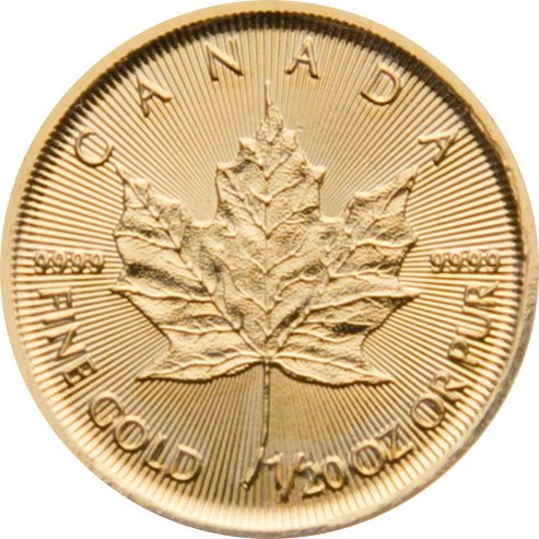 Front of the Gold Maple Leaf 1/20