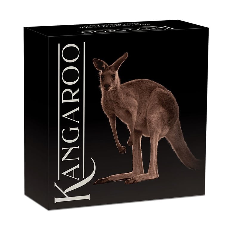Original coin case of the Gold Kangaroo 1 oz PF - High Relief 2025