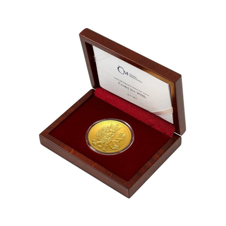 Case of Gold Czech Lion 5 oz 2026