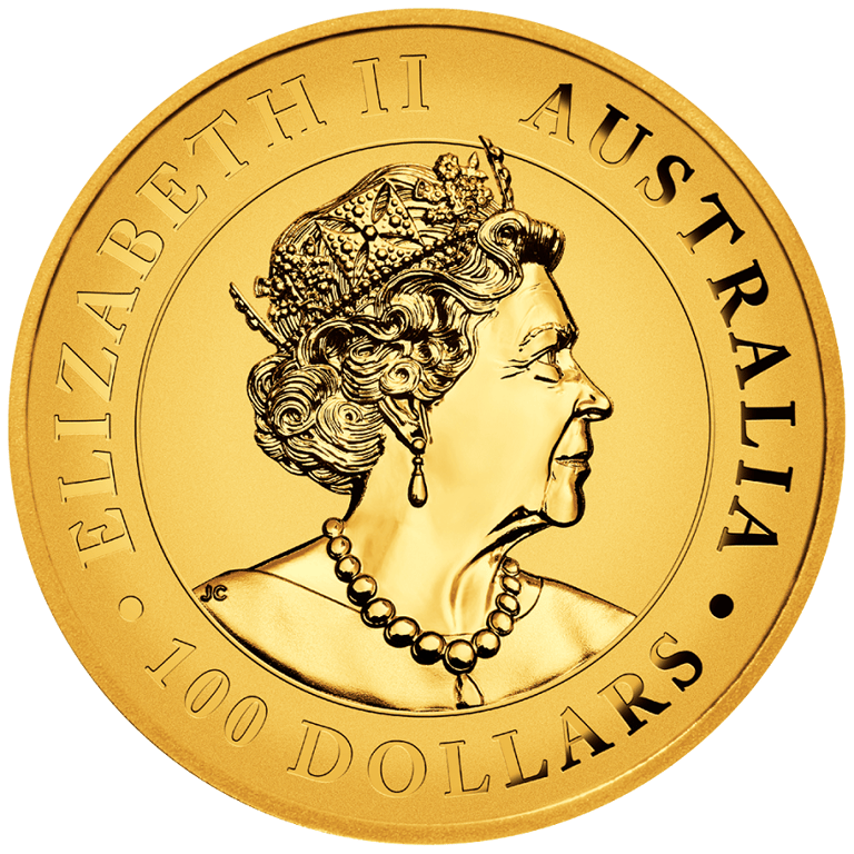 Back of the Gold Wedge Tailed Eagle 2021 - 1 oz - High Relief