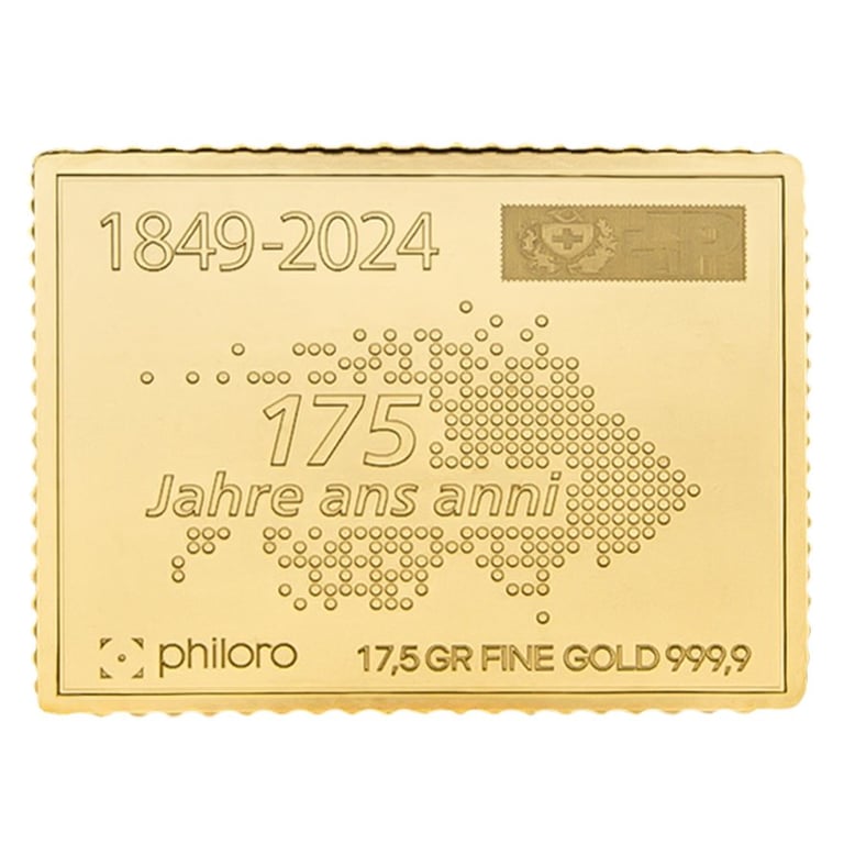 Back of the GOLDEN STAMP – 175 Years of the Post Office