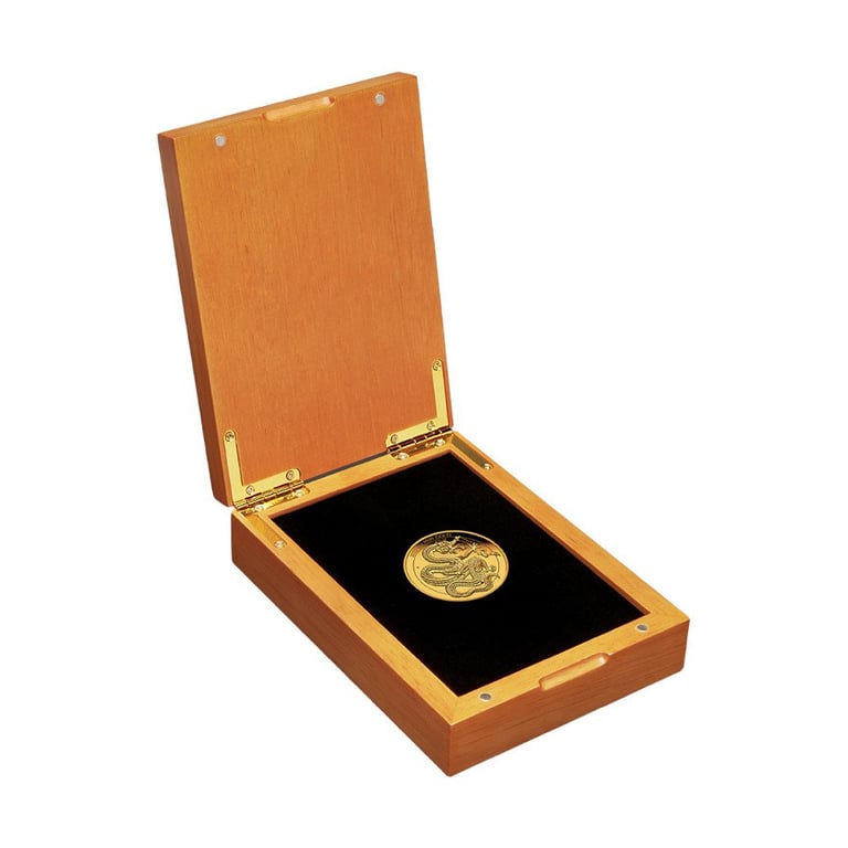Gold Dragon Chinese Mythical Creatures 1 oz PF - 2025 in the original coin case