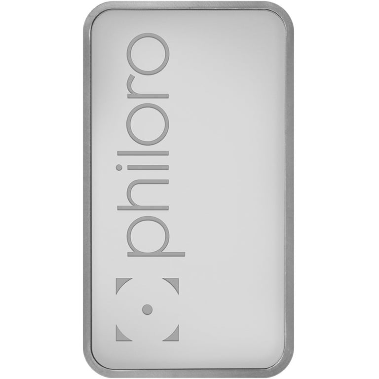 Back of the Palladium bar 1 oz - philoro