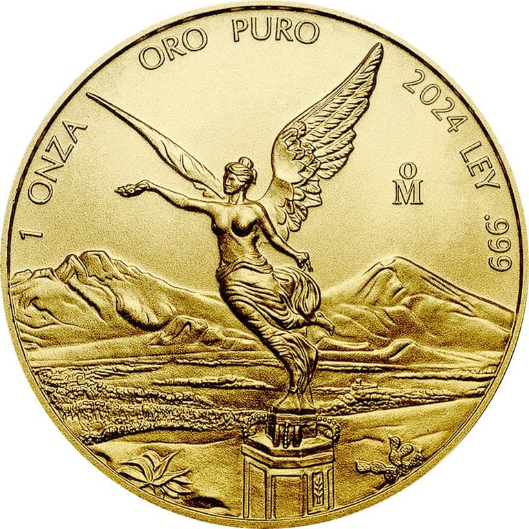 Front of the Gold Mexico Libertad 1 oz - 2024