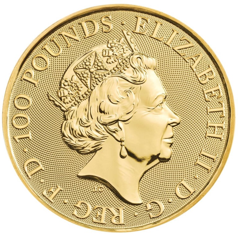 Back of the Gold Maid Marian 1 oz - Myths and Legend 2022