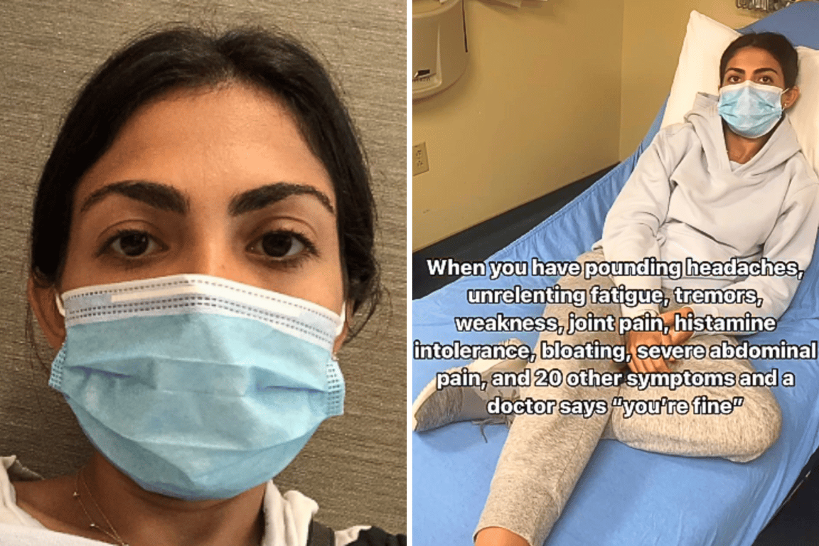 Women suffering from mold exposure symptoms