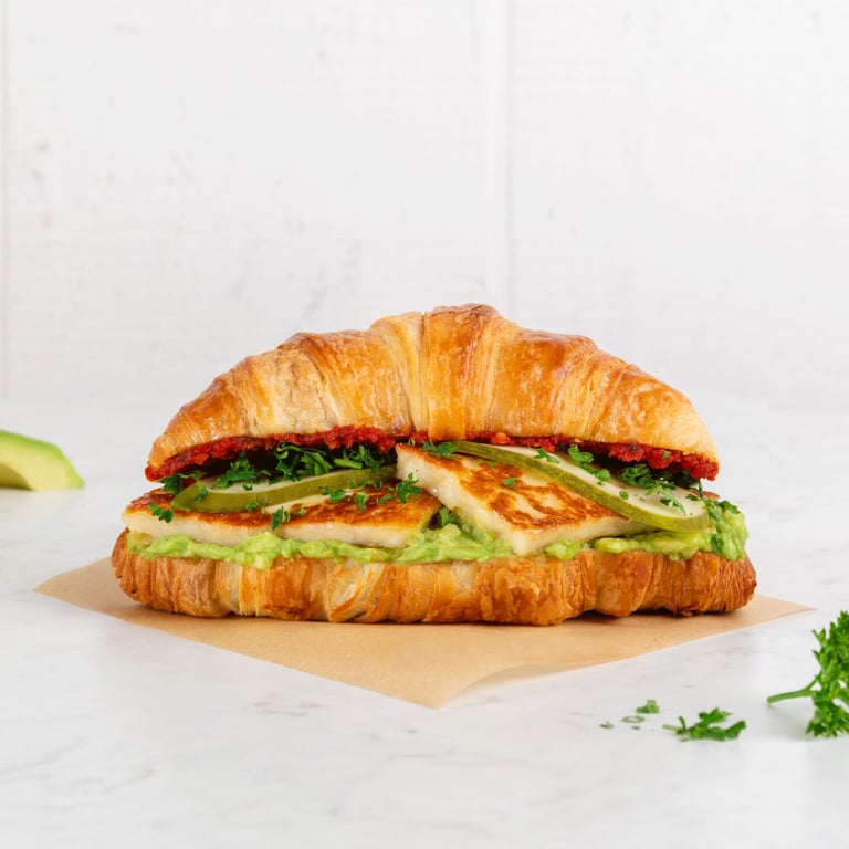 Mediterranean Grilled Halloumi Croissant