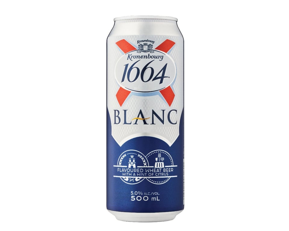 Kronenbourg Blanc, 330 mL bottled beer (5.0% ABV)