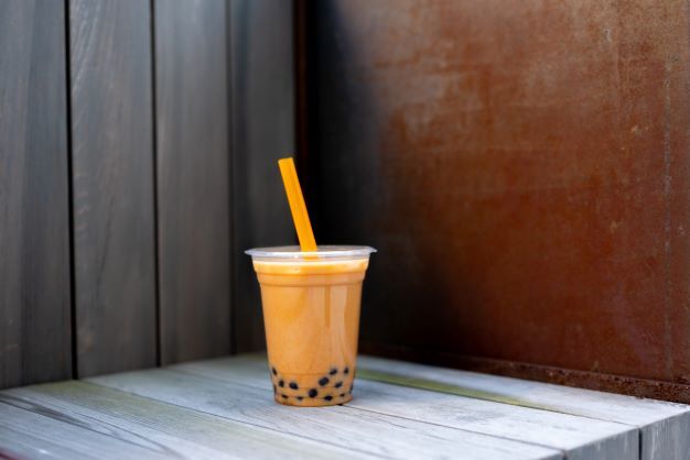 pumpkin five-spice bubble tea