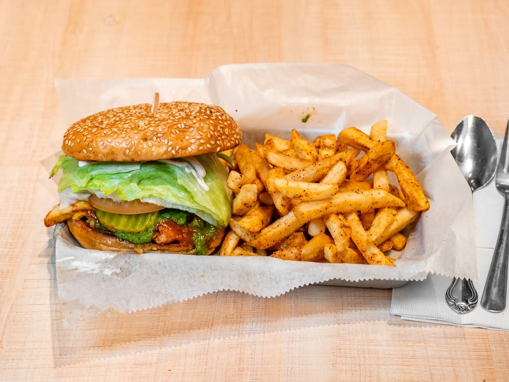Aloo Samosa Burger