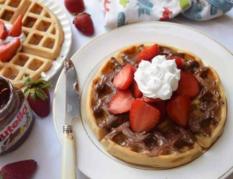 Nutella Waffles ( 2 piece )