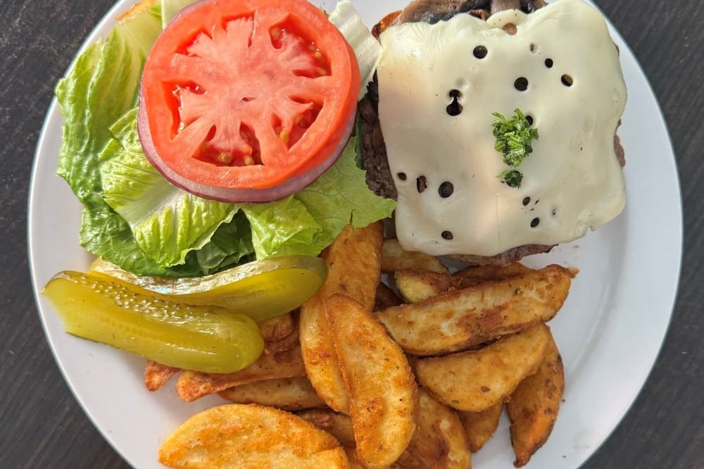Swiss Cheese Burger