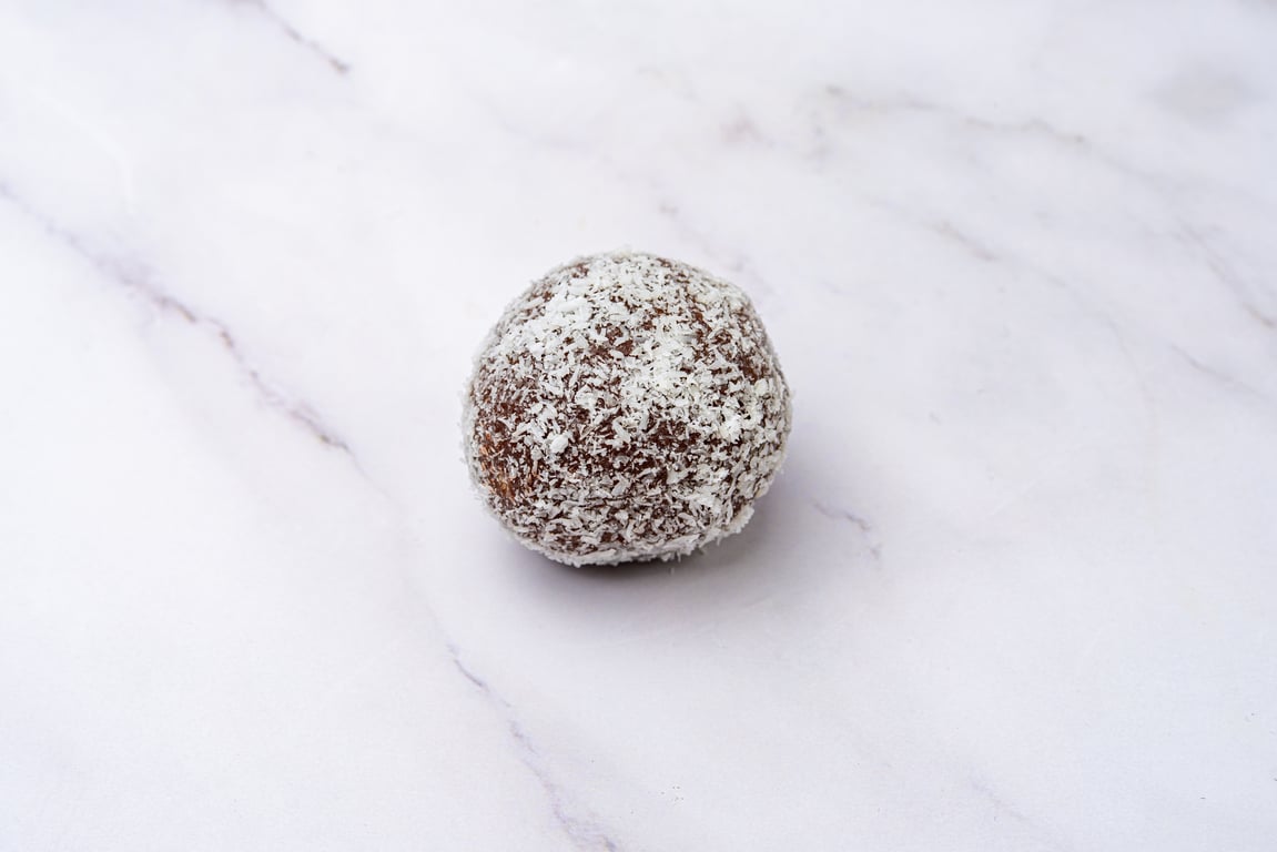 Chocolate Balls with Coconut Sprinkles