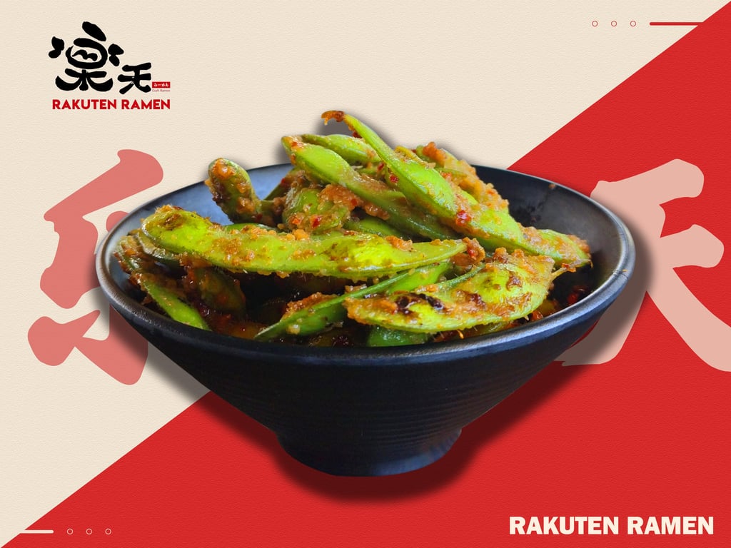 Spicy Garlic Edamame