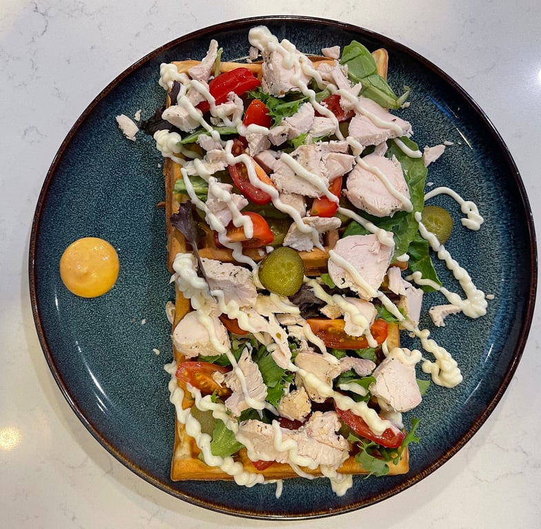 Garlic Chicken Waffle