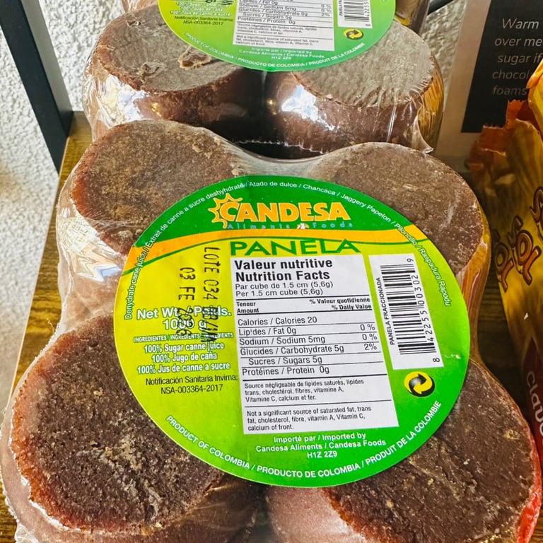 Panela (unrefined sugar cane)