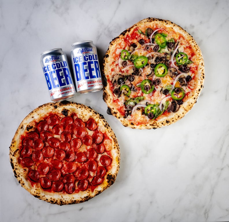 2 Pizzas & Beer Combo 