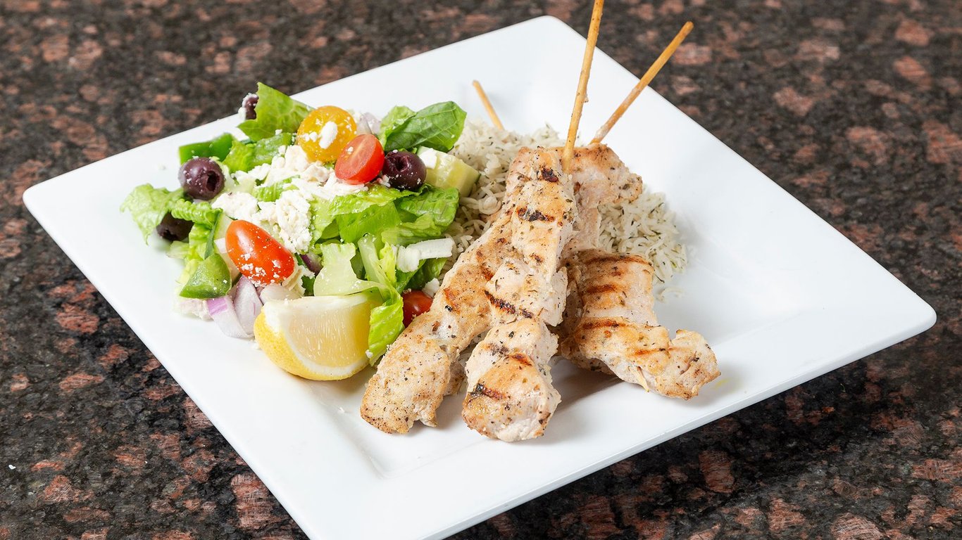 Chicken Souvlaki Dinner