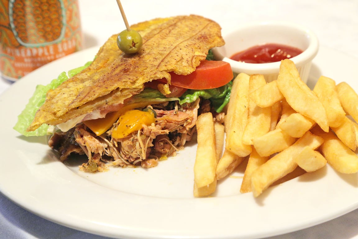 Half Chicken Jibarito with Fries