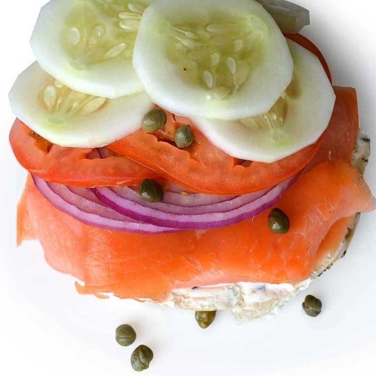 Open-Face Nova Lox Sandwich