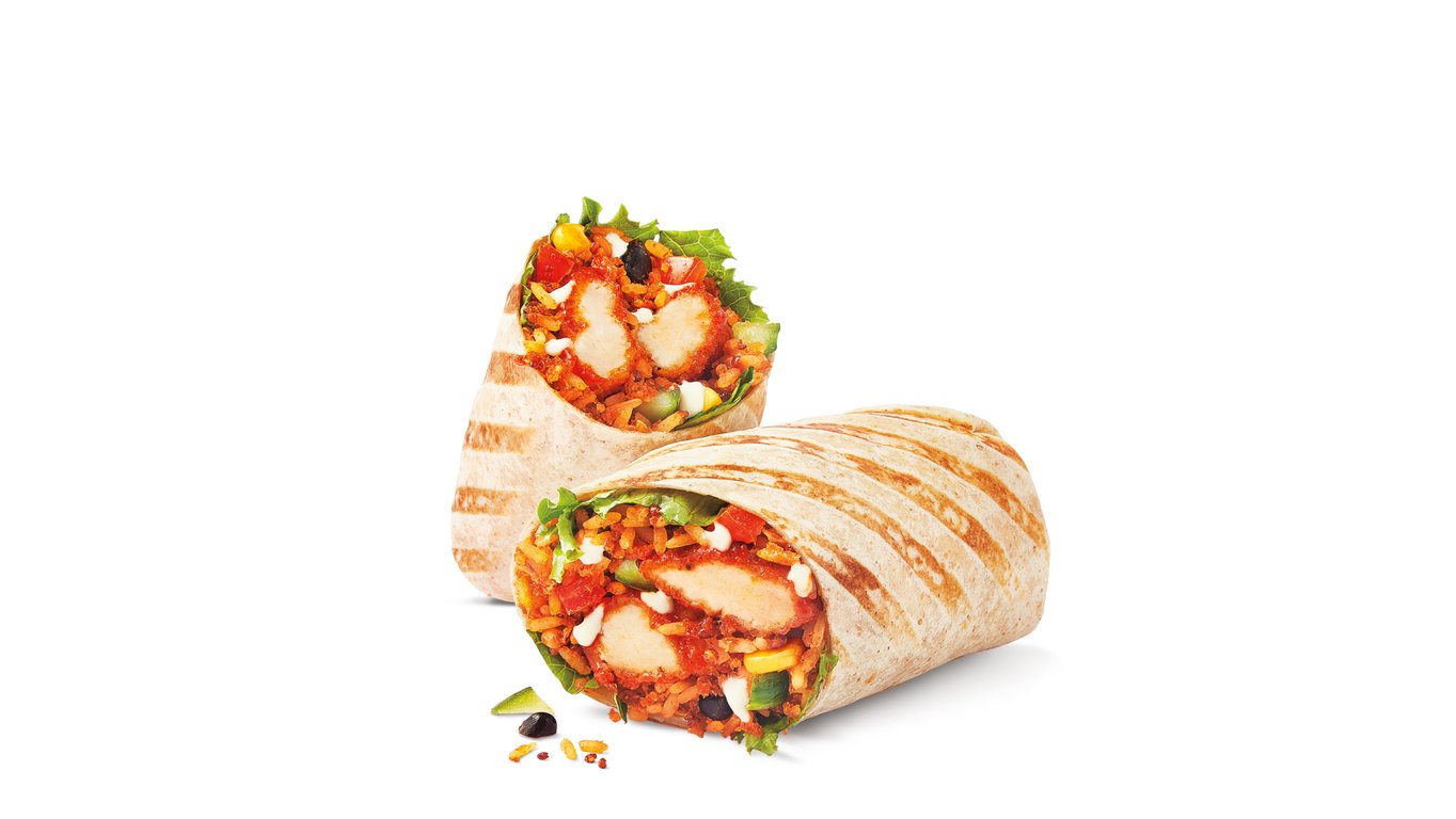 Crispy Buffalo Ranch Chicken Loaded Wrap