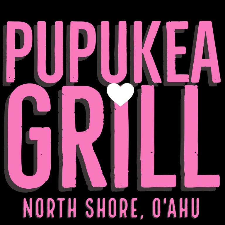 Pink Pūpūkea Grill Sticker