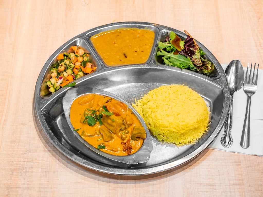 Madras Chicken Curry Thali