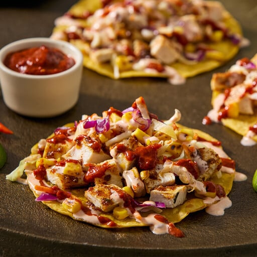 Guajlillo Grilled Chicken Taco Trio	