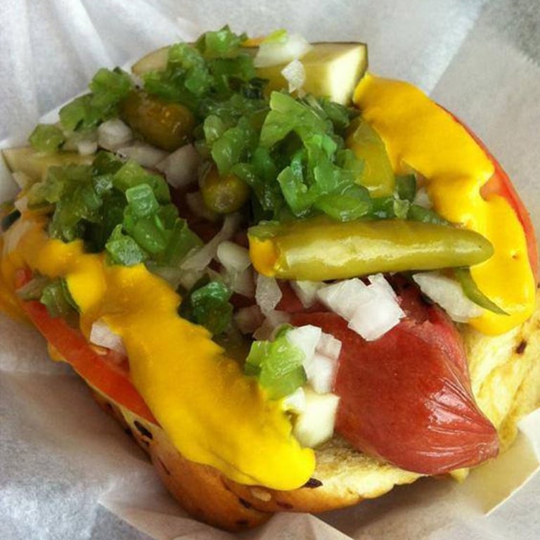 Chicago-Style Beef Jumbo Hot Dog