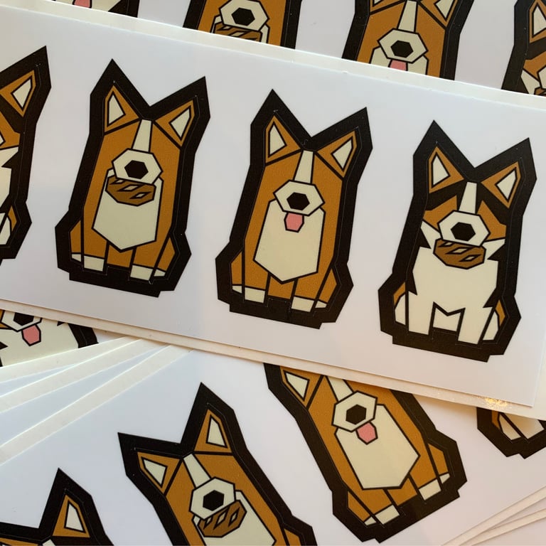 Corgi Stickers (Set of 4)