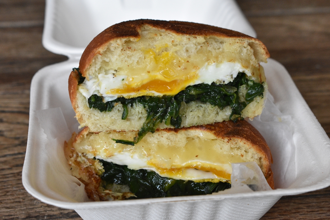 #46 Spinach, Egg + Cheddar