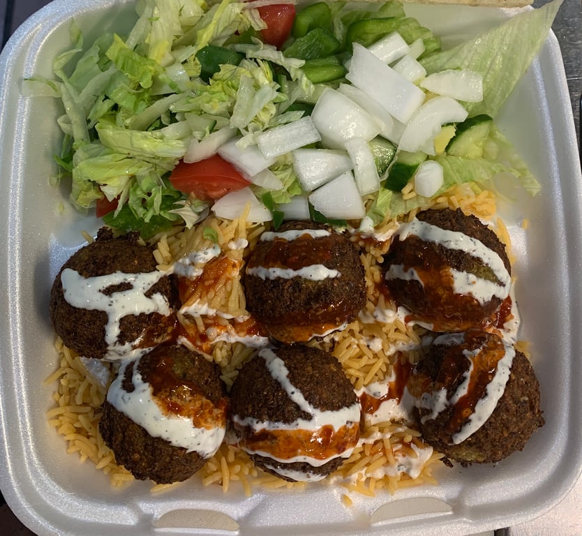 Falafel Rice with Rice