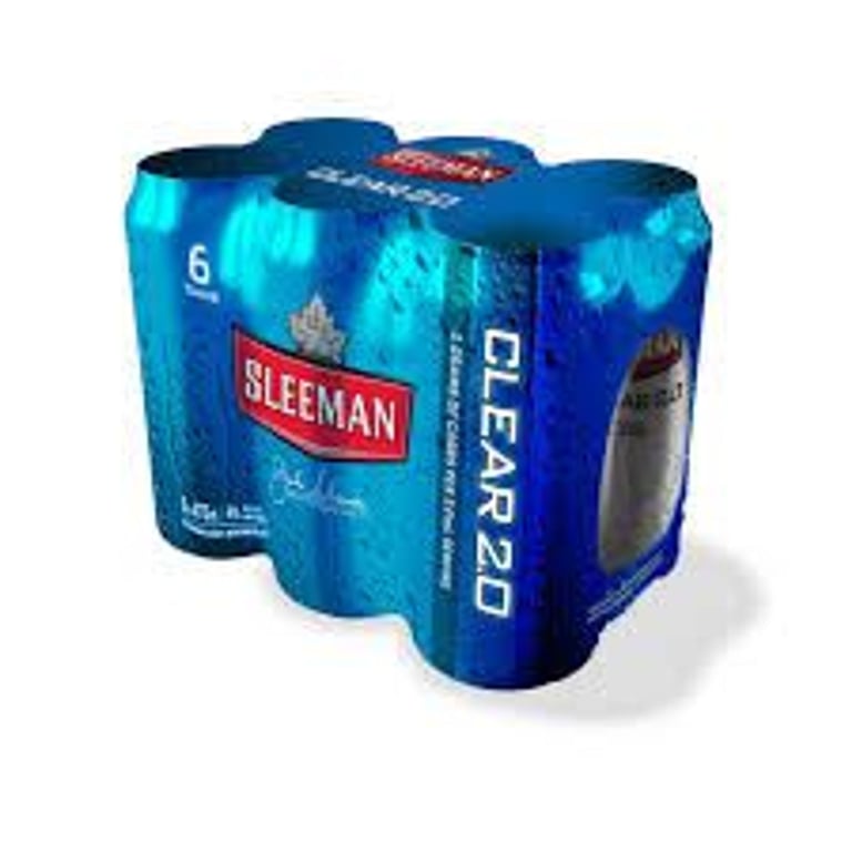 Clear 2.0 6 pack cans