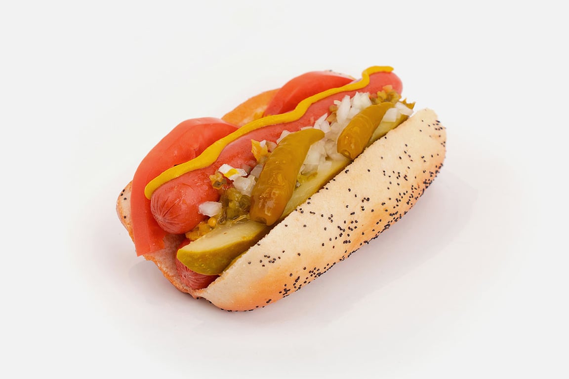 Chicago-Style Double Hot Dog