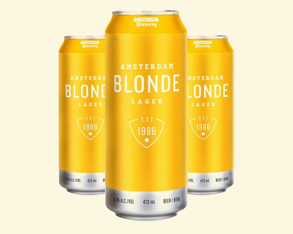 Amsterdam Blonde Lager Draft, 414mL