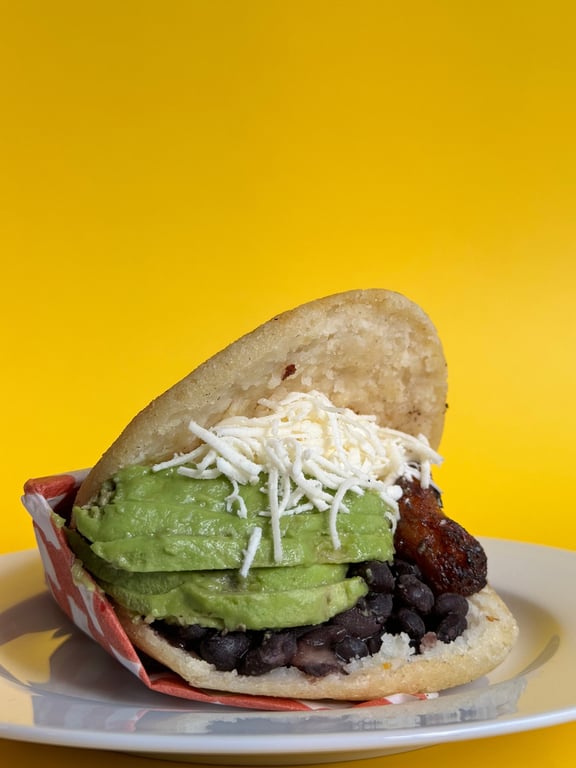 Arepa pabellon veggie